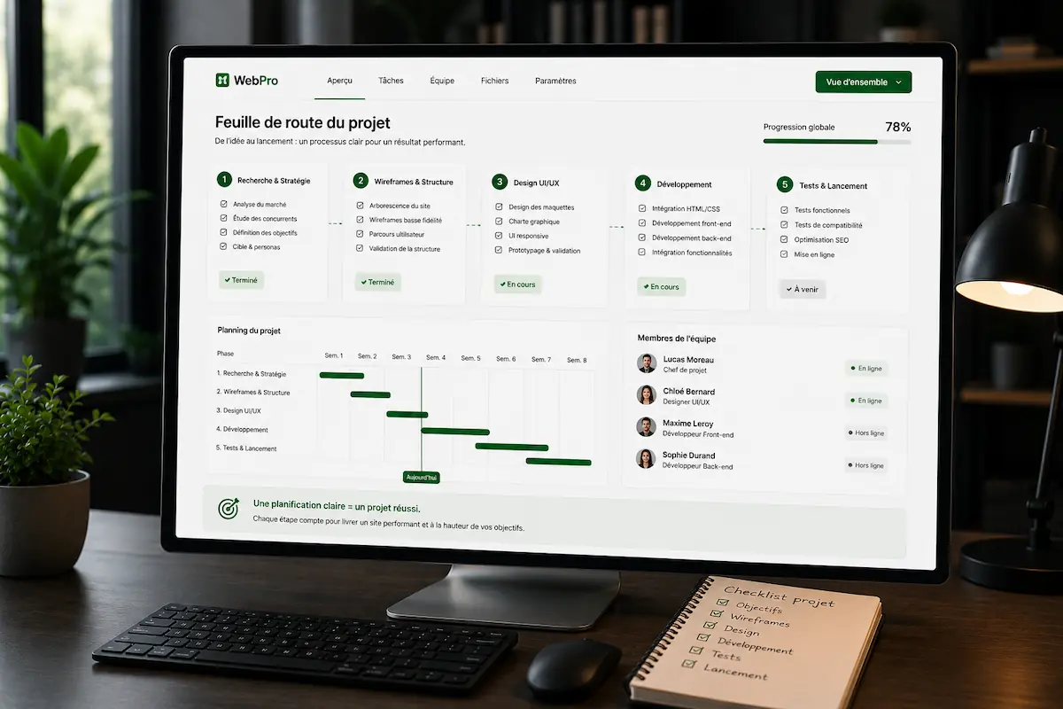 Guide complet pour réussir son projet de création de site web.