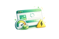 illustration icone de site internet lent