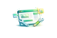 illustration icone refonte site internet 